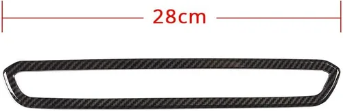 Vista 7 de Marco de ajuste de volumen de consola central de automóvil de material ABS para BMW Serie 3 G20 G28 2019 2020 (estilo de fibra de carbono)