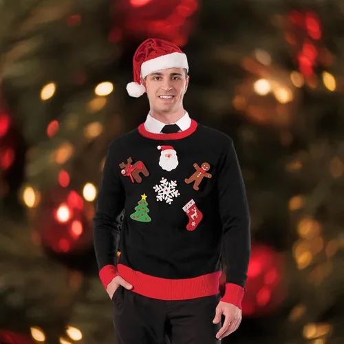 Vista 3 de Forum Novelties - suéter de navidad, para adultos, talla única