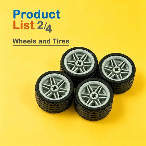 Vista 4 de Parte técnica Liftarm Beam Axle Pin Connector Brick MOC Building Block Set Accesorios técnicos del motor del coche