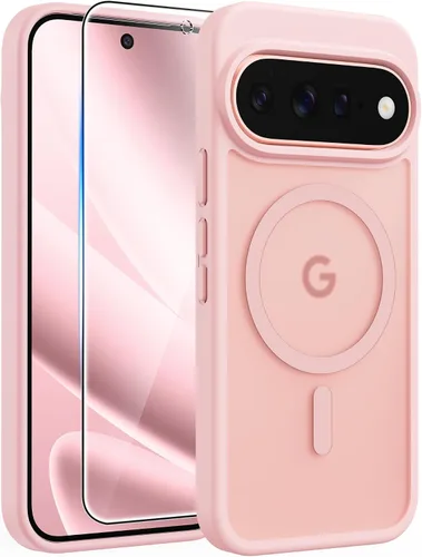 Vista 124 de FNTCASE - Funda para iPhone 16 Pro: magnética, mate, translúcida, de grado militar, protectora contra caídas, resistente, fina, duradera y a prueba