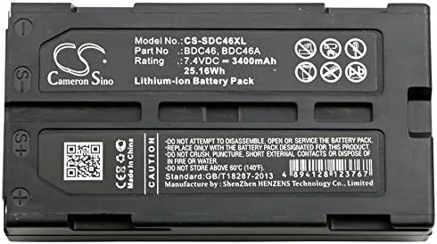 Vista 3 de 7.4v Compatible with Battery Sokkia 40200040, 7380-46, BDC46, BDC-46 GRS-1 Mobile GIS Mapping Syste, GRS1700 CSX, LDT520 Laser Digital Theodolit