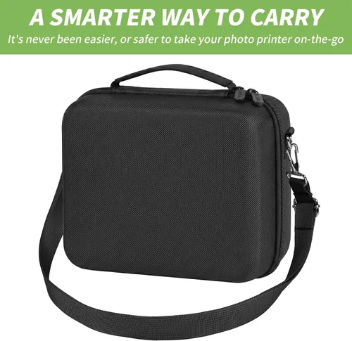 Vista 5 de ALKOO Funda compatible con Canon SELPHY CP1300/CP1200/CP1500 Impresora fotográfica compacta inalámbrica y juego de tinta/papel a color, solo bolsa