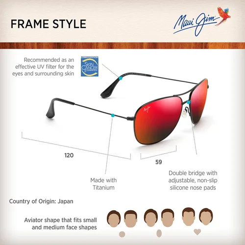 Vista 6 de Maui Jim Cliff House gafas de sol polarizadas