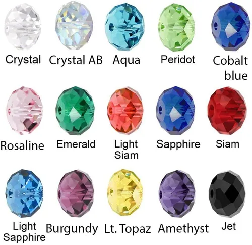 Vista 6 de 500 piezas de cuentas de cristal checo facetadas rondelle de 4 mm, pequeñas y diminutas, espaciadoras a granel, color amatista púrpura para hacer