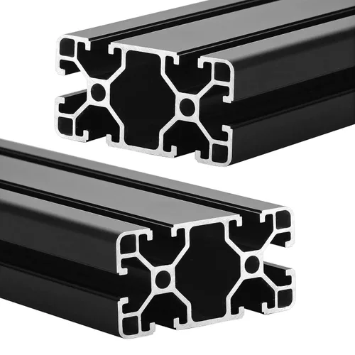 Vista 8 de IXGNIJ 4080 Extrusión de Aluminio con Ranura en T para Piezas de Impresora 3D y DIY de CNC Negra 400mmX2