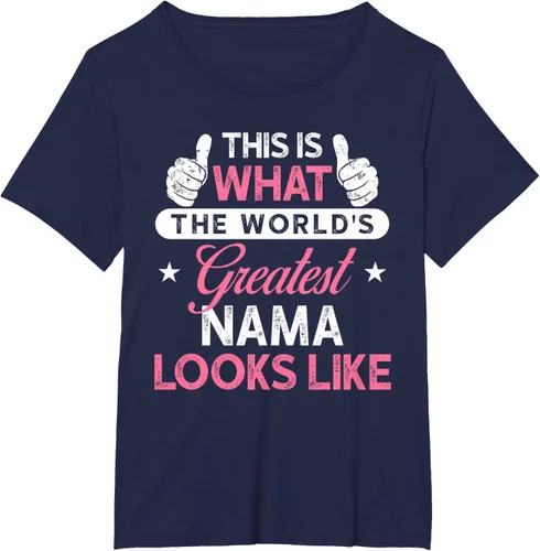 Vista 10 de Camiseta Nama para mujer: camiseta de nama más grande del mundo Negro