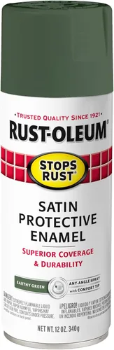 Vista 45 de Rust-Oleum 7776830 - Pintura en aerosol para prevención del óxido, 12 onzas, negro plano