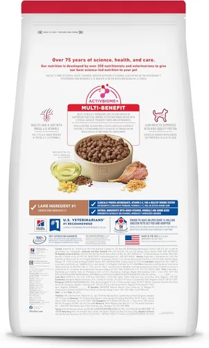 Vista 2 de Hill's Science Diet - Alimento seco para perros adultos 1-6, Nutrición Premium, con cordero y arroz integral, bolsa de 15.5 libras