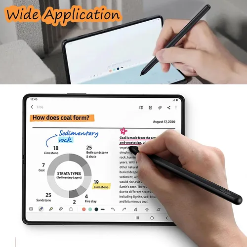 Vista 4 de 2 bolígrafos Galaxy Z Fold 4 S sin Bluetooth, S Pen Fold Edition para Samsung Z Fold 4, 4096 niveles de presión, repuesto de lápiz capacitivo