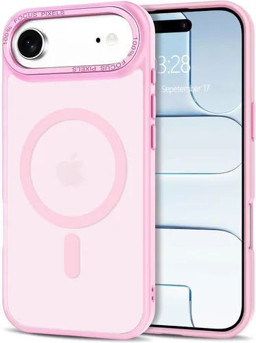 Vista 225 de Anuck - Funda magnética para iPhone 11 compatible con MagSafe, carcasa trasera mate translúcida dura, borde de TPU, delgada, resistente a impactos