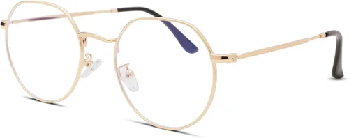 Vista 13 de Pro Acme Gafas redondas de moda Metal Clear Lens Frame Vintage Unisex Gafas 53MM
