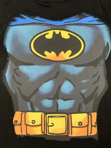 Vista 3 de DC Comics Camiseta de disfraz de superhéroe para niños pequeños con máscara y capa