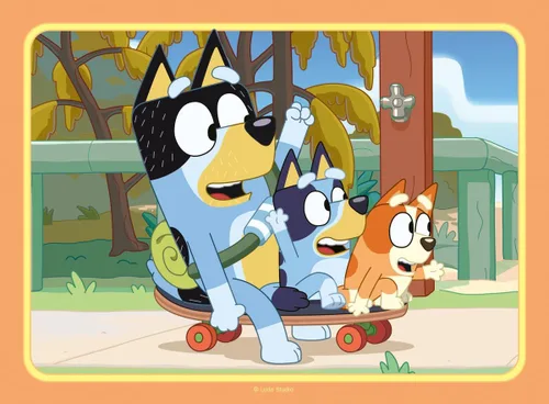 Vista 4 de Rompecabezas Bluey 12, 16, 20 y 24 PC