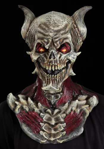 Vista 2 de Máscara de Disfraz Adulta Deathkeeper Multicolor