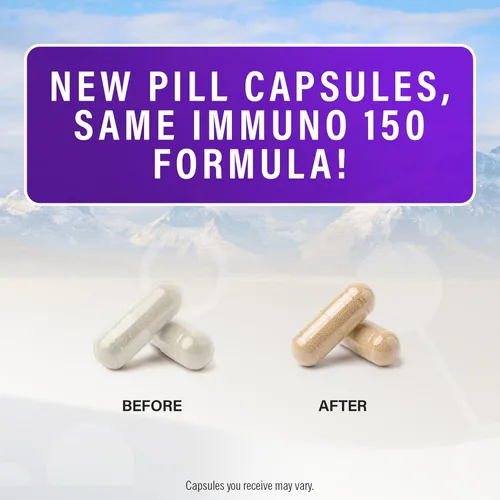 Vista 7 de Immuno 150, suplemento para el sistema inmune, repleto de 70 minerales vegetales, 13 vitaminas esenciales y 68 nutrientes adicionales - 150 cápsulas