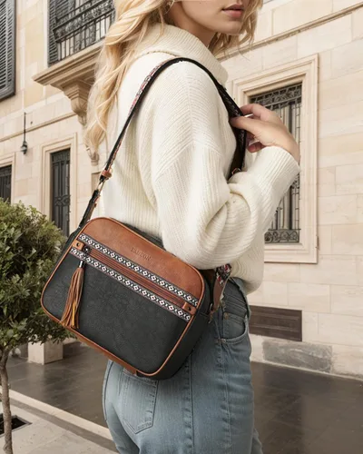 Vista 4 de FADEON Bolsos cruzados para mujer y bolso mochila Colección Marrón