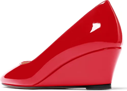Vista 7 de WAYDERNS Zapatos de tacón bajo con cuña de tacón bajo para mujer de 2 pulgadas