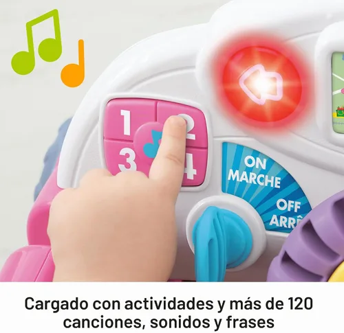 Vista 4 de Laugh & Learn Etapas de Smart Crawl Azul alrededor coche, Auto Smart Stages, rosa, Rosado