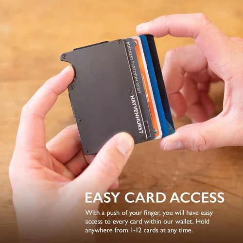 Vista 3 de Billetera de metal con clip para dinero Iron cartera Rfid