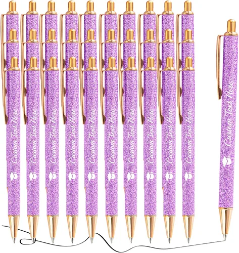 Vista 44 de Aolun 10 bolígrafos personalizados con nombre, bolígrafo retráctil con mensaje de texto para mujeres, enfermeras, escritura, cumpleaños, graduación