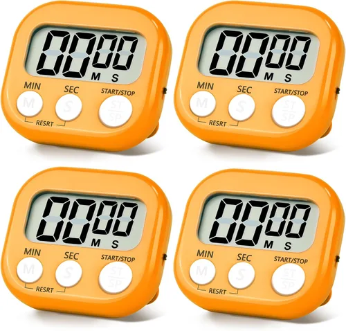 Vista 19 de Paquete de 24 temporizadores digitales de cocina, temporizador digital magnético con pantalla grande, temporizador de cocina con anillo fuerte