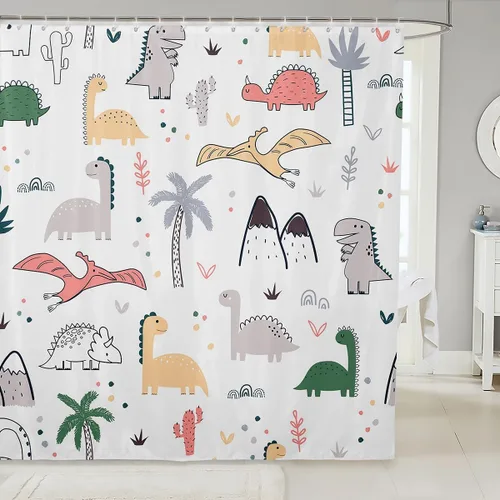 Vista 20 de Feelyou Cortina de ducha con diseño de gato para decoración de baño, bonita cortina de baño para puestos de bañeras, accesorios de baño divertidos