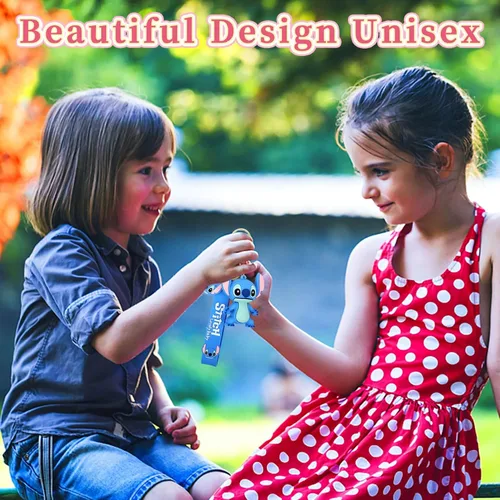 Vista 5 de HTPARY Llavero de puntada para niños, 3 piezas, llavero de dibujos animados, regalo para niñas y niños, llaveros para regalos de cumpleaños