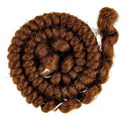 Vista 9 de Mehron Makeup - Cabello crepé, 12 pulgadas, trenza, gris medio, 120, 12 pulgadas, Caoba, 1