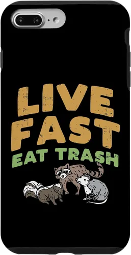 Vista 12 de iPhone 16 Fast Live Eat Trash Raccoon Opossum Skunk Street Cats Gift Case