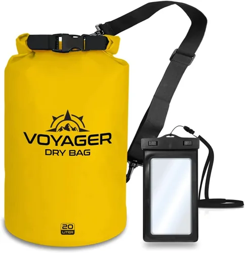 Vista 9 de EcoGear FX Bolsa seca impermeable resistente serie Voyager – Bolsa de compresión duradera – Kayak, rafting, canotaje, senderismo, pesca y camping