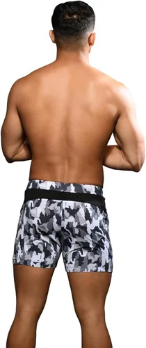 Vista 6 de Andrew Christian Pantalones cortos de malla elásticos VPL para gimnasio