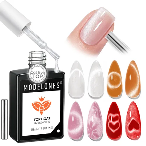 Vista 18 de Modelones X - Juego de pegamento de gel para uñas y capa base superior de A-transparente-3