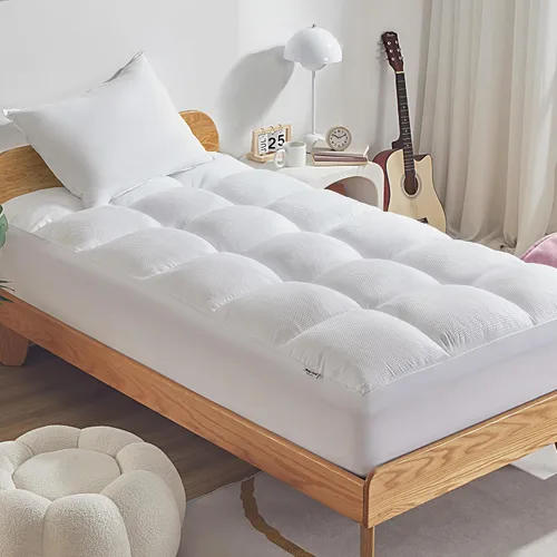 Vista 11 de SLEEP ZONE - Cubrecolchón tamaño individual, funda de colchón extra gruesa para el dolor de espalda, funda de colchón mullida y de soporte