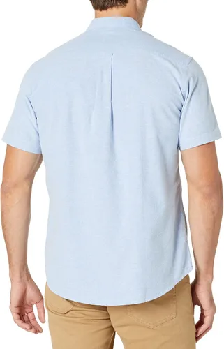 Vista 2 de Camisa Tienda Essentials oxford ajuste regular de manga corta con bolsillo para hombre
