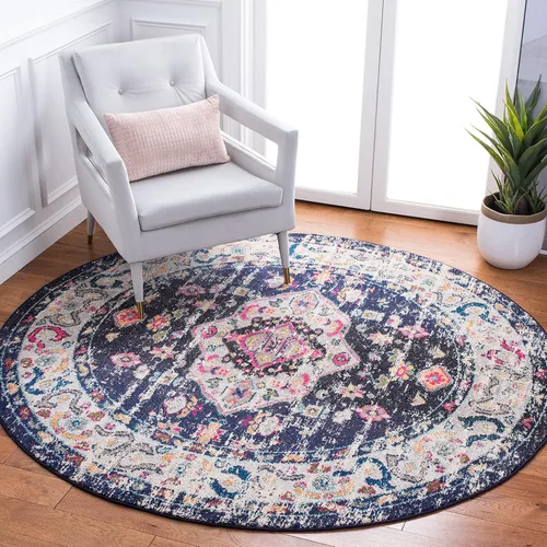 Vista 24 de SAFAVIEH Madison Collection - Alfombra de pasillo de 2 pies 2 pulgadas x 8 pies, color salvia y marfil, diseño bohemio oriental envejecido,
