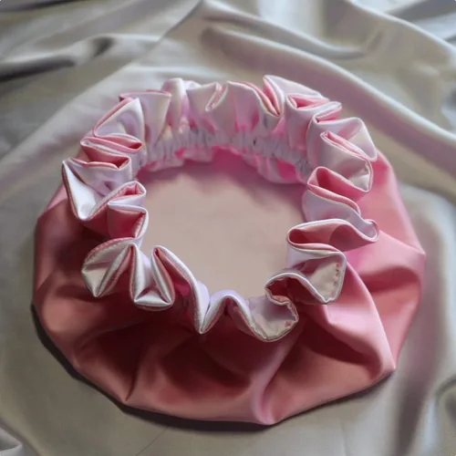 Vista 2 de AKISS - Exquisita gorra para dormir reversible con forro de satén para bebés, recién nacidos, niños grandes y pequeños y mamásmujeres