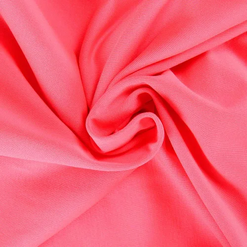 Vista 5 de Primoda - Vestido atractivo color neón, asimétrico y con tirantes delgados para mujer, de cuello en V pronunciado, sin mangas, entallado y largo