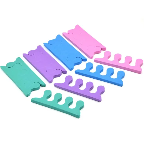 Vista 6 de PrettyClaw Separadores de dedos para pedicura, separadores de dedos de los pies, separadores de uñas de espuma suave para esmalte de uñas, 4