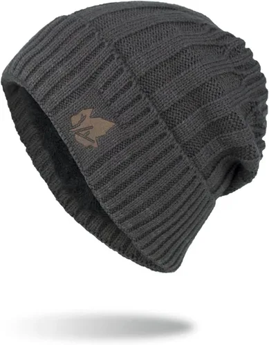 Vista 3 de Gorro de punto para hombre, gorro de invierno cálido Skullies para ciclismo al aire libre