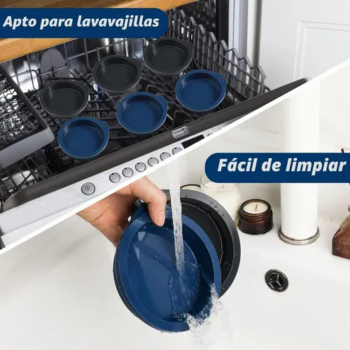 Vista 4 de Webake Moldes de Huevo de Silicona para Freidora de Aire de 4 pulgadas para Hornear, Moldes de Huevo Antiadherentes para Microondas Mini Panqueque