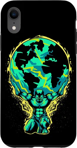 Vista 8 de iPhone 15 Greece Myths God Atlas Sky Arch Shoulders Case
