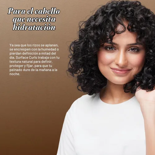 Vista 3 de SURFACE Crema limpiadora para rizos de cabello – define, añade brillo y proporciona longevidad de estilo sin encrespamiento – 6 onzas líquidas