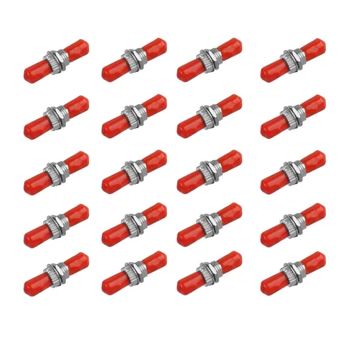 Vista 13 de Paquete de 10 acopladores de fibra óptica ST Cable de fibra óptica Conector de barril ST a ST Acoplador de fibra óptica Simplex Monomodo