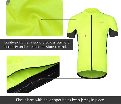 Vista 6 de ARSUXEO Maillot Ciclista Básico Hombre Talla L