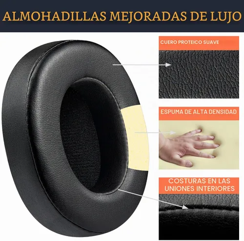 Vista 6 de SOULWIT Earpads for Skullcandy Crusher Evo/Hesh ANC/Hesh Evo - Black Negro