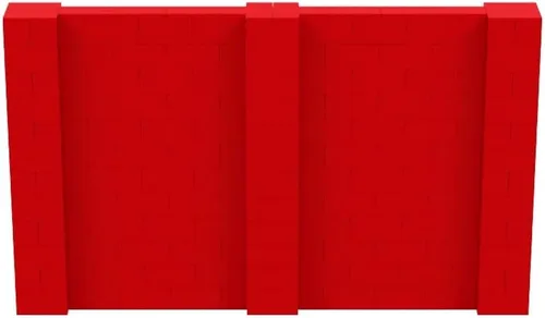 Vista 233 de EverBlock Kit de pared de 5 x 4 pies Bloques de construcción modulares Sistema de pared para edificios, pantallas y estructuras Divisor