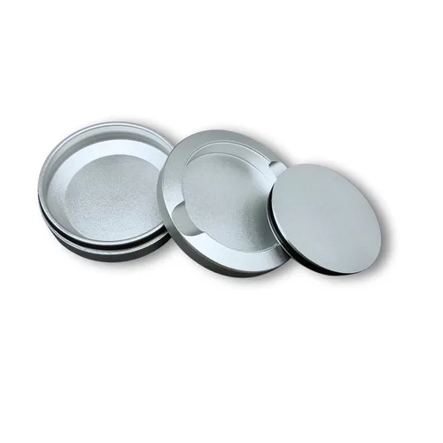 Vista 4 de Beasygocean Snus latas de aluminio color plateado 3 capas de tabaco CNC metal para embalaje Snus (plata)