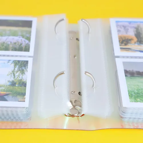 Vista 6 de Álbum de fotos holográfico pequeño de 2 x 3 pulgadas, compatible con Fujifilm Instax Mini Film/Polaroid Film/Kpop Photocard Tarjeta de crédito