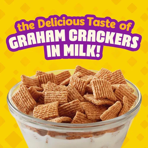 Vista 4 de Golden Grahams Cereal para el desayuno, sabor a galletas Graham, hecho con grano entero, 11.7 onzas