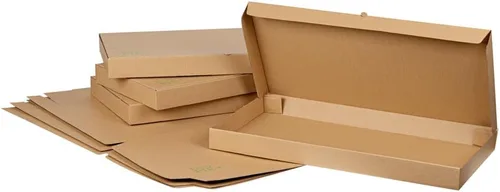 Vista 41 de Restaurantware - Cajas para pizza, 50 unidades, 14 x 7 x 1.5 pulgadas, embalaje de papel de cartón corrugado con bloqueo de pestañas, resistente a